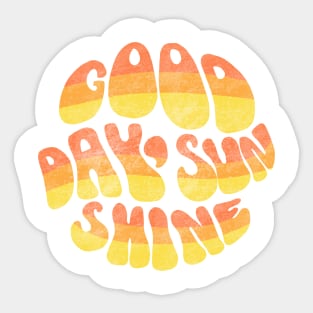 Good Day, Sunshine - Vintage Letters Sticker